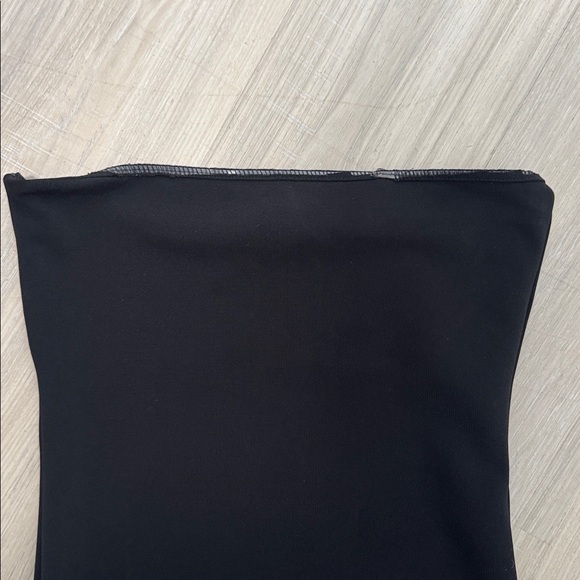 Zara Black Stretch Bandeau Strapless Bodysuit.  Sz L - Picture 12 of 15